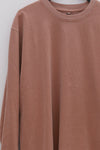 BASERANGE Crew neck long sleeve T-shirt France BAS-TOBL-CO-WI24-GARNET ORANGE